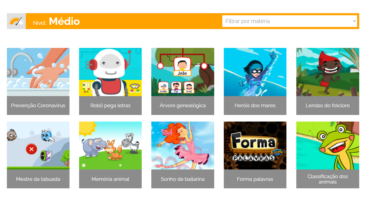 Jogo da Tabuada (escola games) 