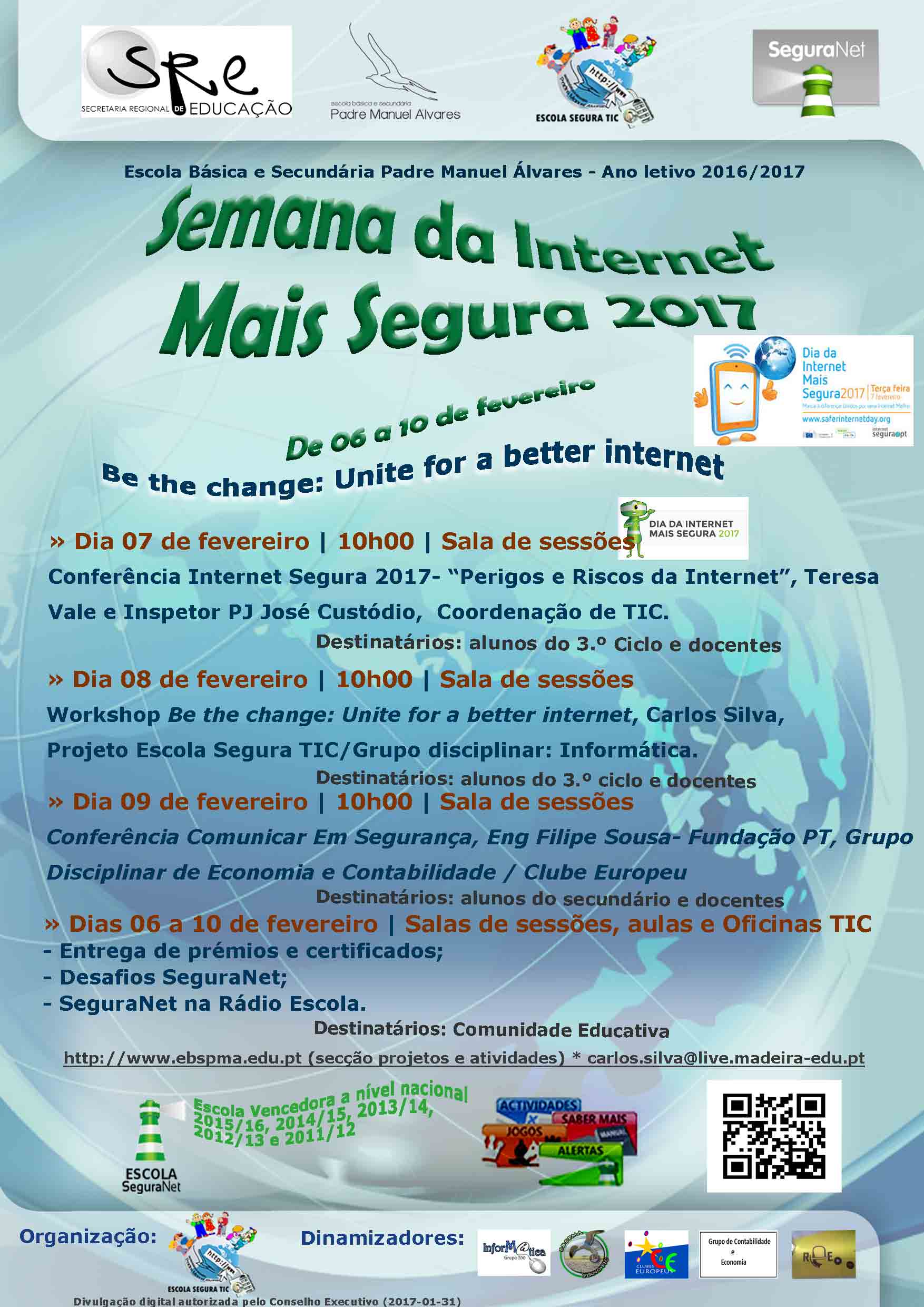Semana da Internet Mais Segura EBSPMA 2017 Semana da Internet Mais Segura EBSPMA 2017